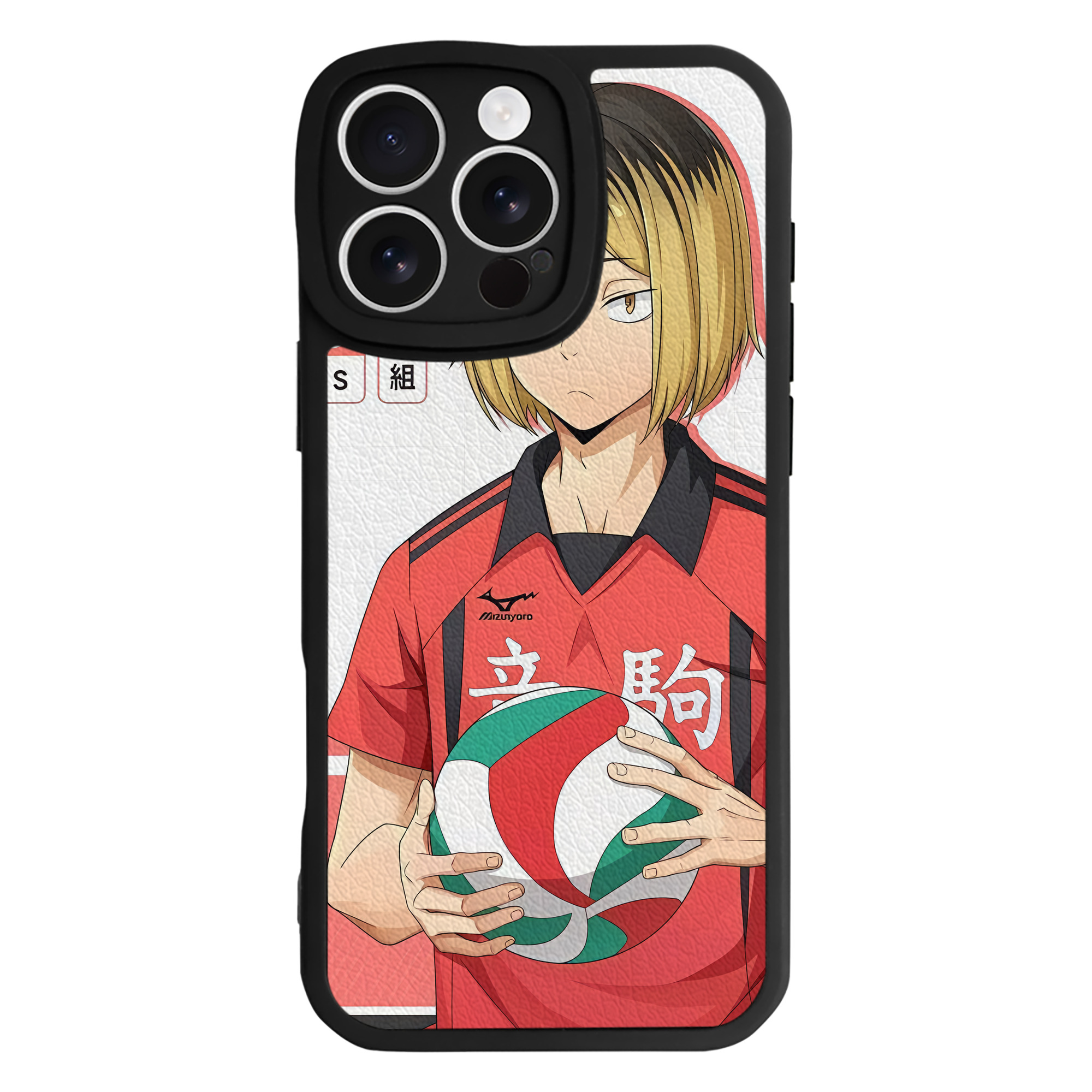 （画像用） ハイキュー!! Haikyu!! 【iPhone 16シリーズ対応】シリコンスマホケース（レザー調） 材質：シリコン